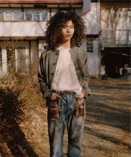 KHOKI（コッキ） カーディガン Wool knit cardigan メンズ レディース