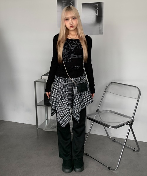 「lilful」 スカート F グレー レディース_画像8