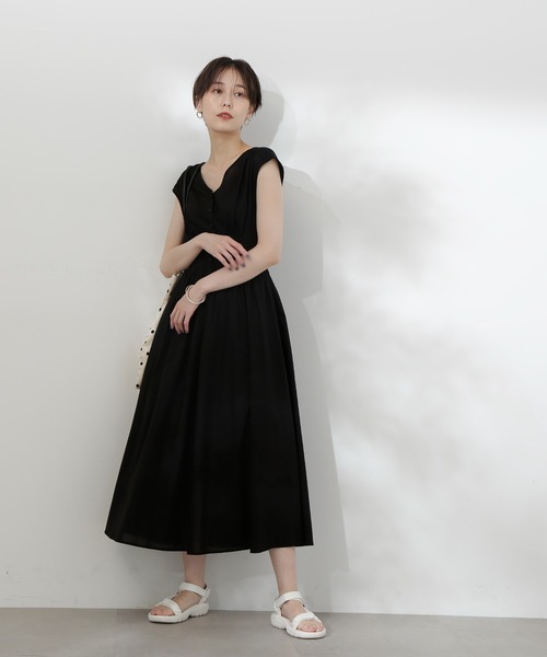 「N.（N. Natural Beauty Basic）」 ノースリーブワンピース MEDIUM スモークピンク レディース_画像7