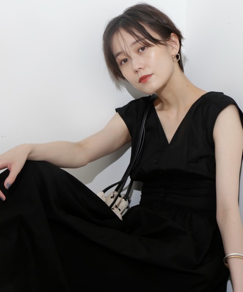 「N.（N. Natural Beauty Basic）」 ノースリーブワンピース MEDIUM スモークピンク レディース_画像8