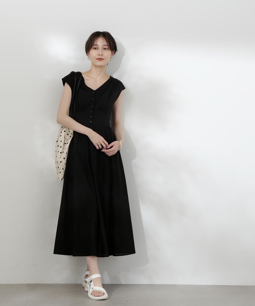 「N.（N. Natural Beauty Basic）」 ノースリーブワンピース MEDIUM スモークピンク レディース_画像9