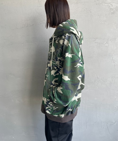「SEQUENZ」 ジップアップパーカー M グリーン レディース_画像4