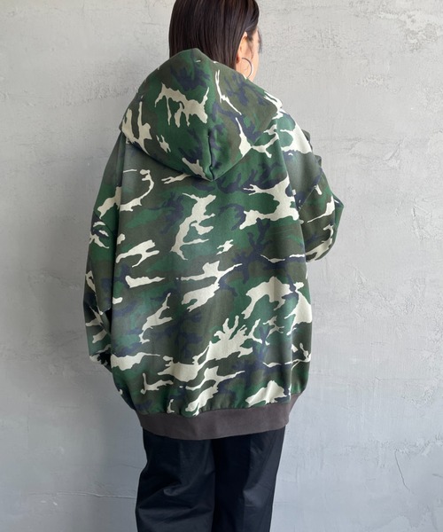 「SEQUENZ」 ジップアップパーカー M グリーン レディース_画像5