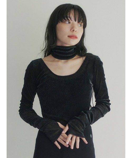 「SORIN」 長袖カットソー 38 ブラック レディース_画像5