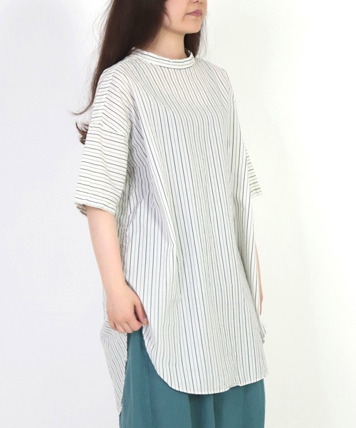 「Brocante」 半袖チュニック 2 ブルー系その他 レディース_画像8