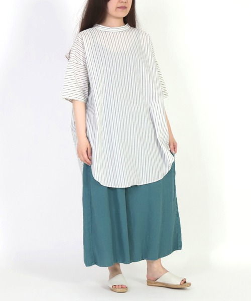 「Brocante」 半袖チュニック 2 ブルー系その他 レディース_画像9