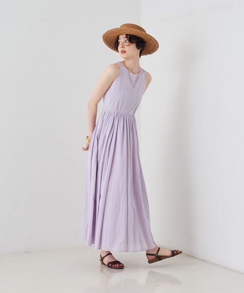 ワンピース 「MARIHA/マリハ」夏のレディのドレス ノースリーブの画像