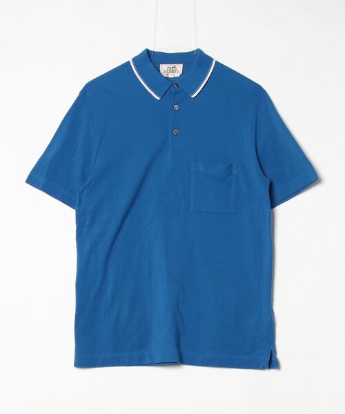 HERMES（エルメス） 半袖ポロシャツ S ブルー レディース : ZOZOTOWN