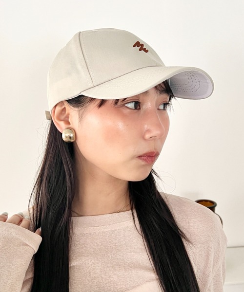 レディースキャップ　M キャップ 帽子 レディース 8色展開 フロントワンポイントロゴキャップ