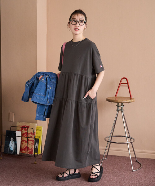 FREAK'S STORE（フリークスストア） 「champion」半袖ワンピース
