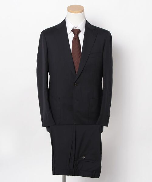 【美品】BEAMS HEART スーツ ネイビー 肩パットなし XL（50） BEAMS HEART（ビームス ハート） スーツ SMALL ネイビー メンズ