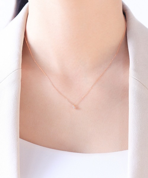 BLOOM ダイヤモンド ネックレス　WG18K BLOOM（アクセサリー） ネックレス K10 ホワイトゴールド