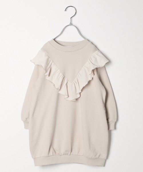 GLOBAL WORK ワンピース 「キッズ」フリフリgirlyスウェット
