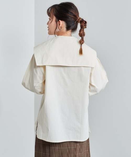 cepo（セポ） ブラウス シャツ 付け襟セーラーカラーブラウス