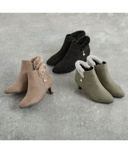 JELLY BEANS（ジェリービーンズ） ブーツ バックファーポインテッド