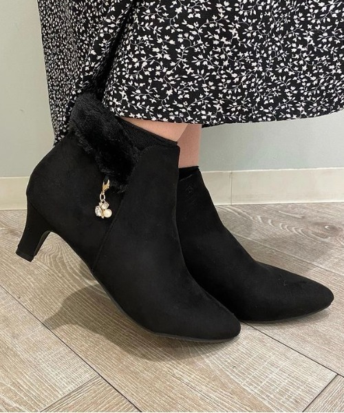 JELLY BEANS（ジェリービーンズ） ブーツ バックファーポインテッド