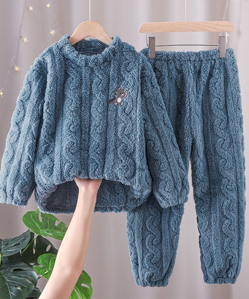 DAY CLOSET パジャマ キッズ もこもこボアツイストデザインルーム
