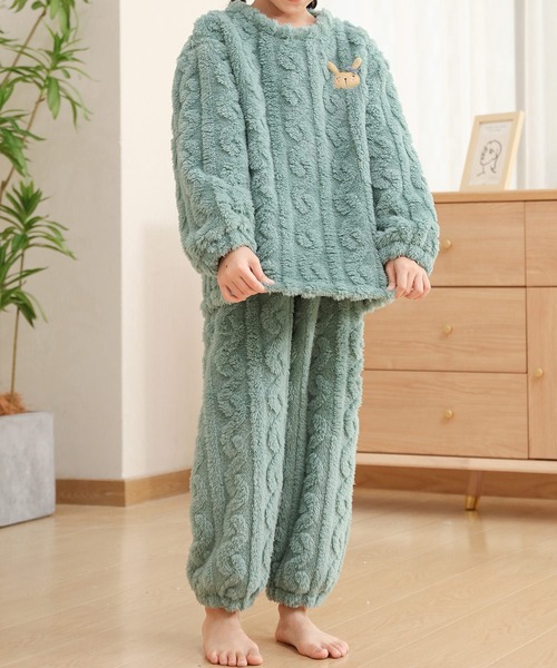 DAY CLOSET パジャマ キッズ もこもこボアツイストデザインルーム