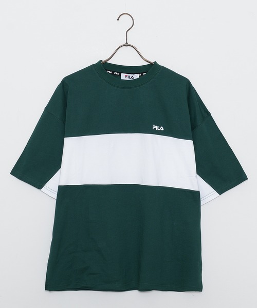 FILA tシャツ FILA/フィラ 別注 綿100％ ブランド ロゴ刺繍 ロゴ