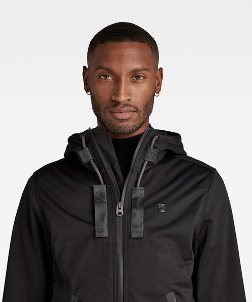G-STAR RAW ナイロンジャケット BATT HOODED SOFTSHELL JACKET/防水撥