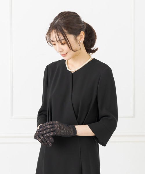 CARETTE（カレット） 喪服 手袋 ストレッチレースのフォーマル手袋