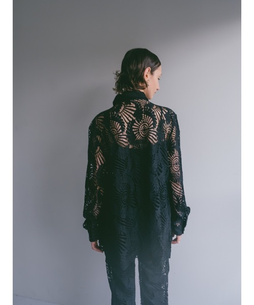 sahara（サハラ） ブラウス シャツ Lace Over Shirt レディース