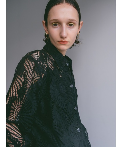 sahara（サハラ） ブラウス シャツ Lace Over Shirt レディース