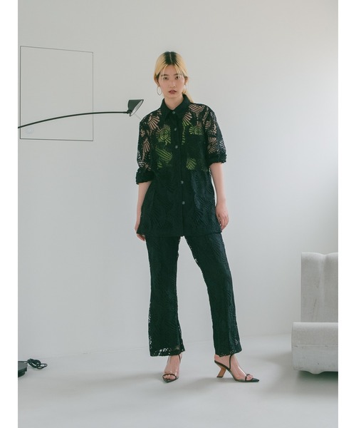 シャツ/ブラウス(長袖/七分) sahara Lace Over Shirt sahara（サハラ）の「Lace Over Shirt（シャツ/ブラウス）」 - WEAR