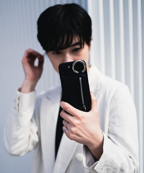 エジューiPhone14 / black dress NYLON 新品未使用 iPhone14 / black 【dress HEART 】 (発送はご注文から3営業日