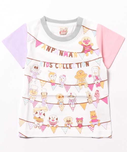 ANPANMAN KIDS COLLECTION tシャツ みんなでお座り柄Tシャツ