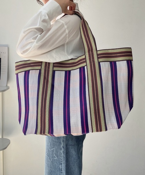 AS KNOW AS（アズノゥアズ） トートバッグ カラフルビニールトート