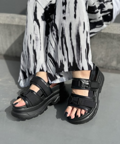 サンダル レディース Platform sports sandals / 厚底スポーツサンダル 74392430ZOZOTOWN