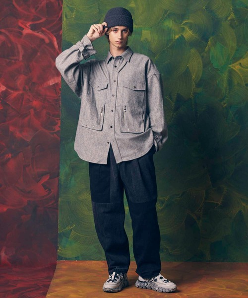 シャツ ブラウス 「UNISEX」Multi Pocket Prime-Over Shirt/マルチ 