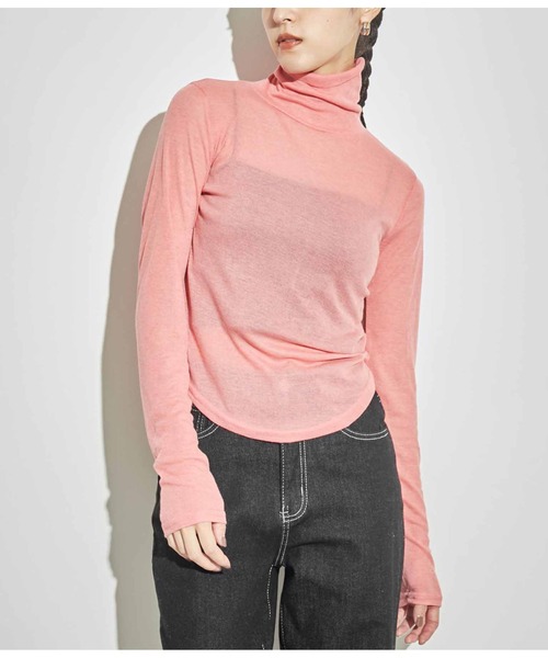 ANAP（アナップ） tシャツ バックアウトシームシアータートルネック
