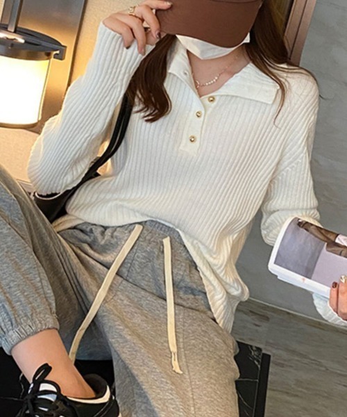 ニット 2WAYネックニットトップス レディース : ZOZOTOWN Yahoo