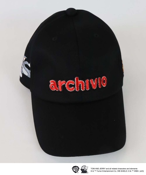archivio ブラックバイザー トムとジェリー archivio キャップ 帽子 「LADIES」キャップ「トムとジェリー