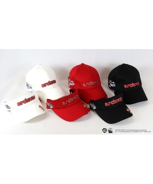 メーカー直売 - 人気ランキング archivio キャップ 「LADIES」キャップ「トムとジェリー 帽子 レディースウェア