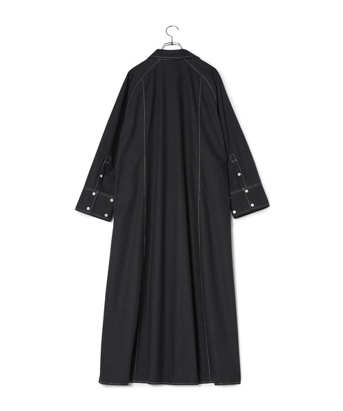 美品✨アダムエロペ テントライン ストライプ スキッパーシャツワンピース ADAM ET ROPÉ FEMME(アダム エ ロペ ファム) / 【アウトレット