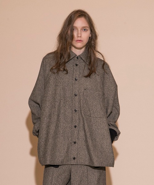 my beautiful landlet シャツ 「my landlet」COTTON TWEED