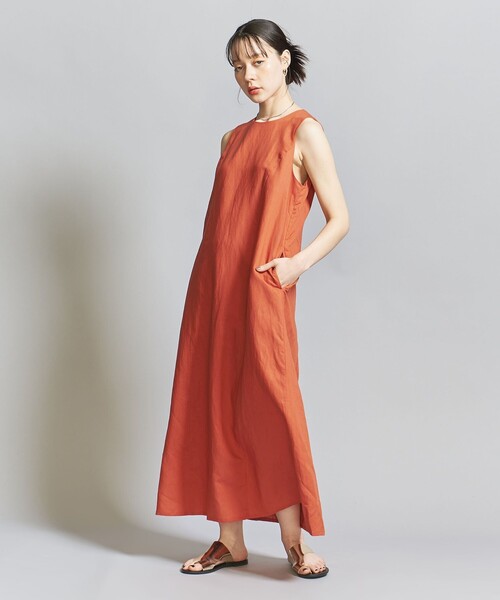 BEAUTY＆YOUTH UNITED ARROWS ワンピース レースアップ フレア