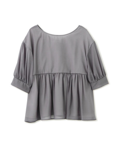 「PROPORTION BODY DRESSING」 半袖ブラウス 2 グレー レディース PROPORTION BODY DRESSING 「PROPORTION DRESSING」 半袖