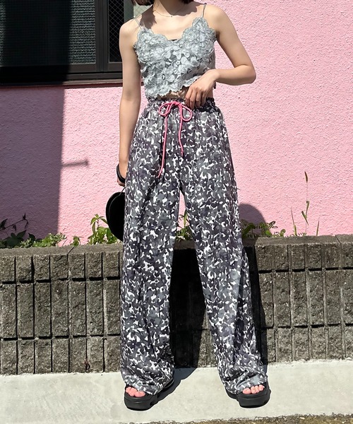 mi via loca パンツ アソート柄イージーパンツ レディース