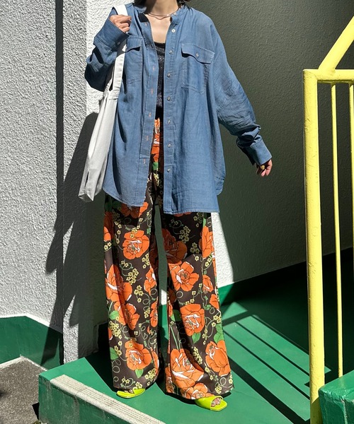 mi via loca パンツ アソート柄イージーパンツ レディース