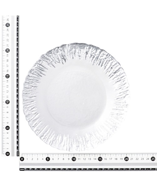 Francfranc（フランフラン） 食器 シャイン ガラスプレート M シルバー