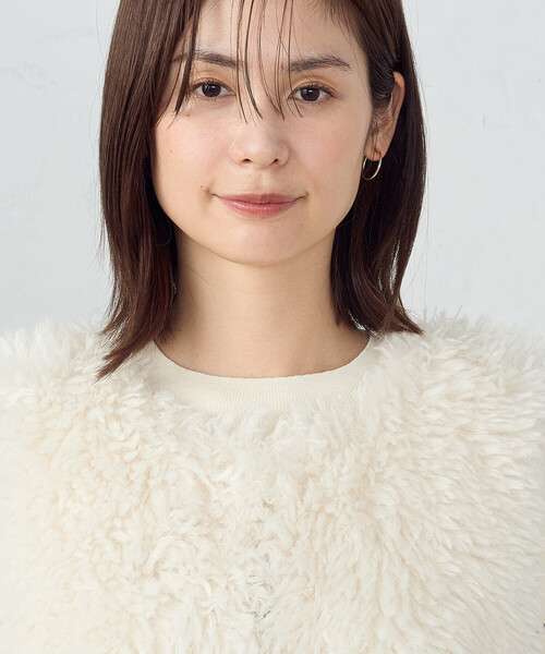 COMME CA ISM（コムサイズム） ベスト ジレ ふわふわフェイクファー
