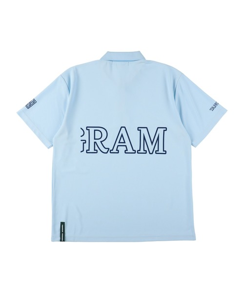 【美品】Tangram Polo shirt グレー XS(M〜L相当) TANGRAM golfグレー ポロシャツ