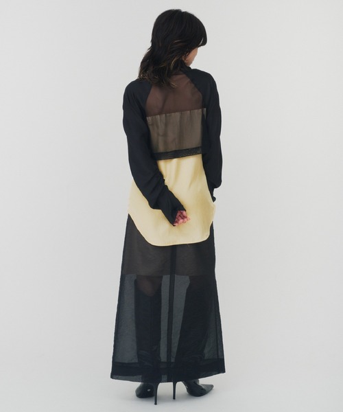 シングスザット things that matter シアートップス Sheer Layered Rib