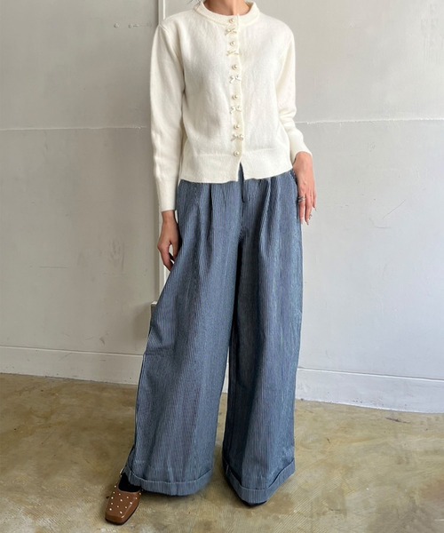 【♡greenmilk♡ 】エピヌ ロールアップデニム M ロールアップ デニムパンツ レディース[品番：SGBW0000525