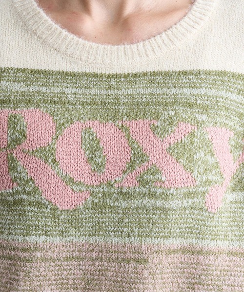 ニット セーター WISH UPON THE STAR/ロキシーグラデーションワンポイントロゴニット レディース ROXY ニット セーター WISH UPON THE STAR/ロキシー
