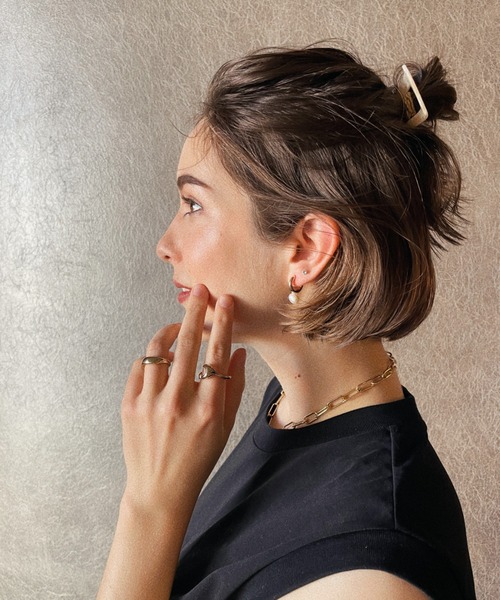 ciite' ヘアクリップ シェリーミックスマーブルかんざし : ZOZOTOWN